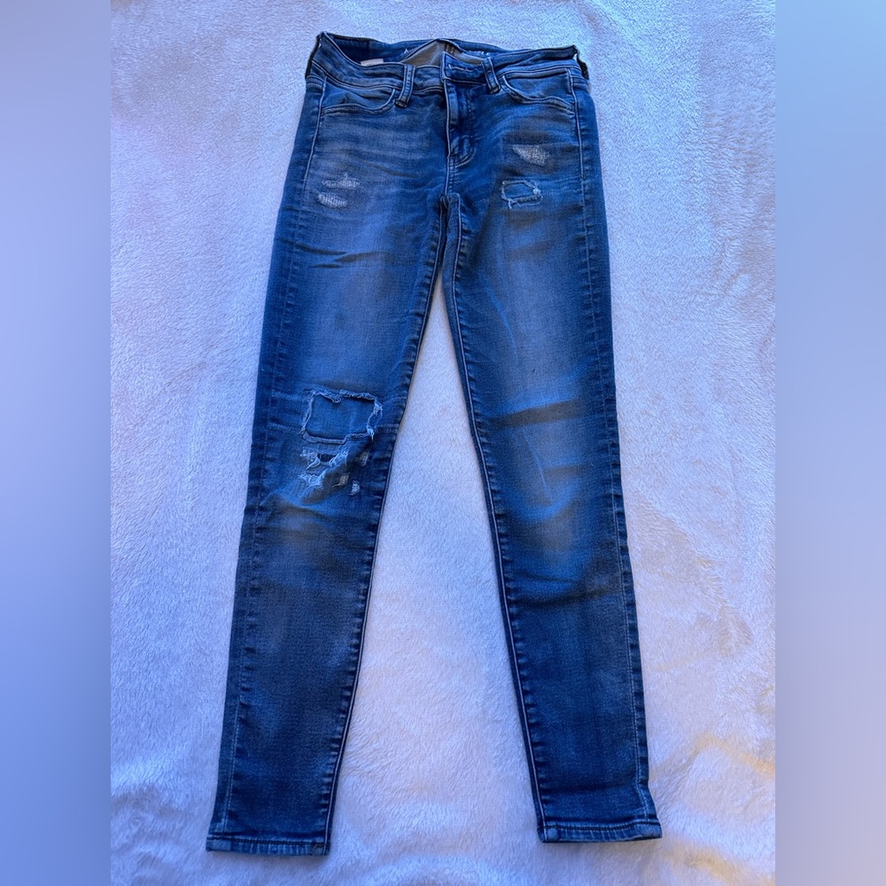 AE distressed skinny jeans